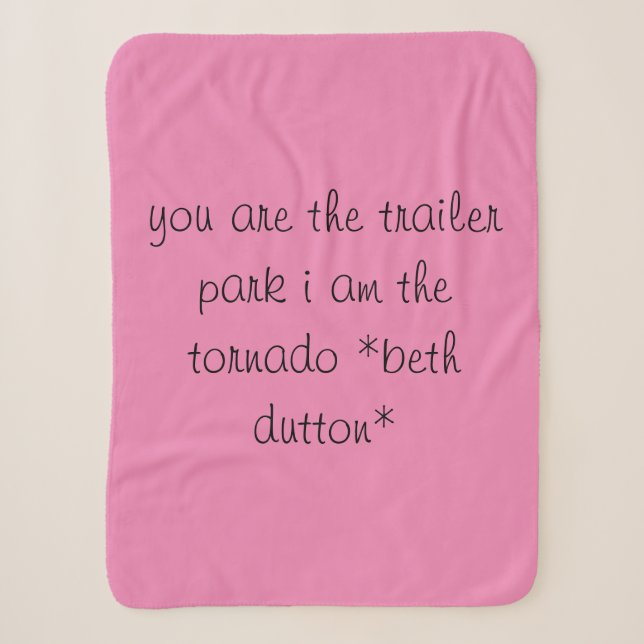 beth dutton quote sherpa blanket (Front)