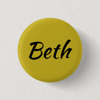 Beth from Orphan Black tv show calligraphy 1 Inch Round Button