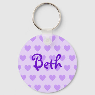 Beth in Purple Keychain