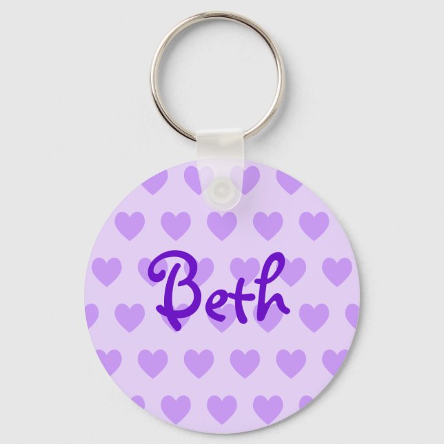 Beth in Purple Keychain (Front)