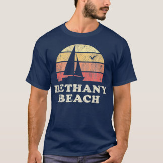 Bethany Beach DE Vintage Sailboat 70s Throwback T-Shirt