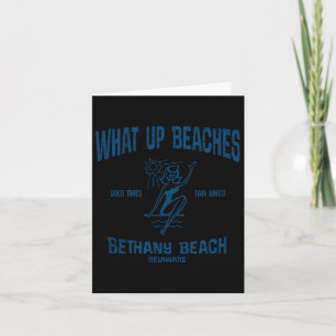 Bethany Beach Delaware De Funny Vintage Beaches Te Card