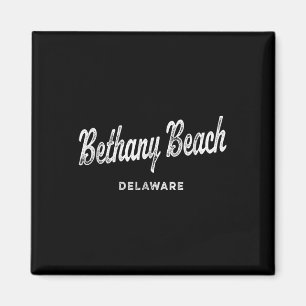 Bethany Beach Delaware De Vintage Athletic Sports Magnet