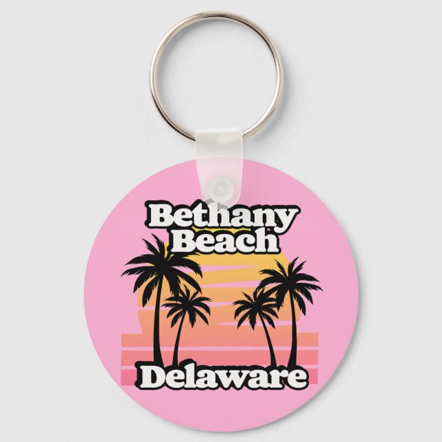 Bethany Beach Delaware Keychain (Front)
