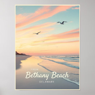 Bethany Beach, Delaware – Quiet Beachscapes Poster