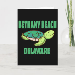 Bethany Beach Delaware Sea Turtle Themed Card