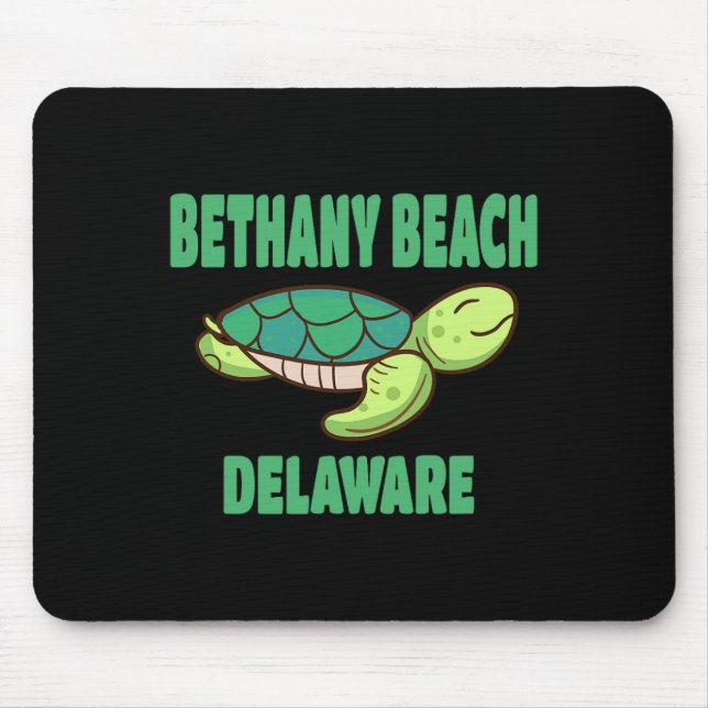 Bethany Beach Delaware Sea Turtle Themed  Mouse Pad (Front)