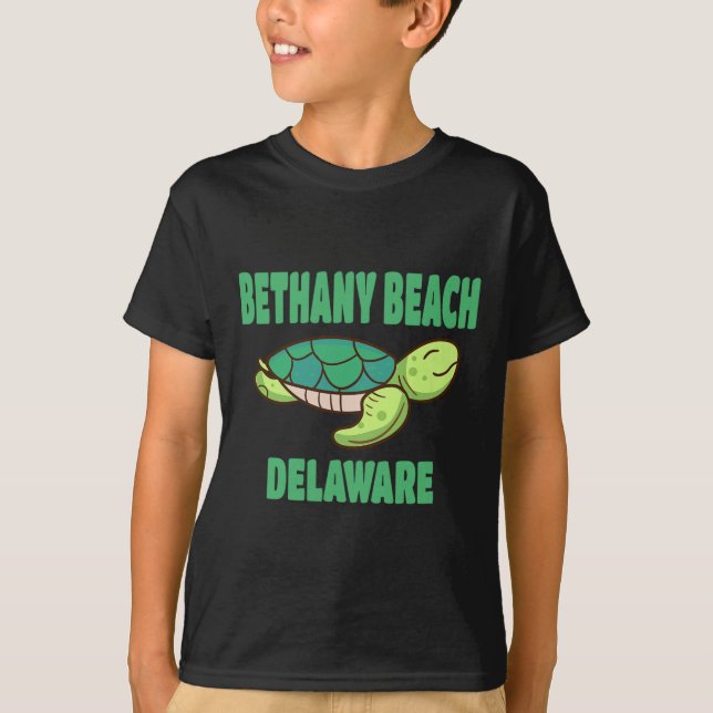 Bethany Beach Delaware Sea Turtle Themed  T-Shirt (Front)