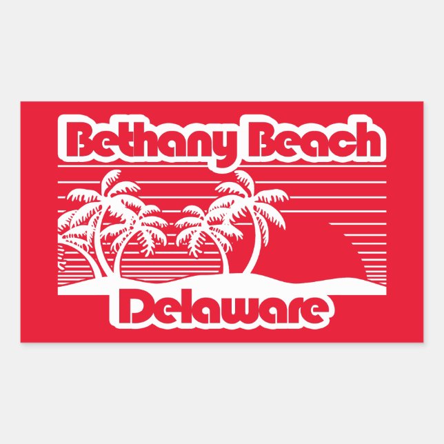 Bethany Beach Delaware Sticker (Front)