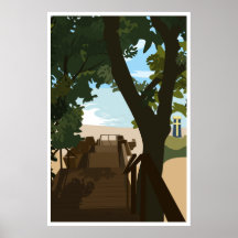 Bethany Beach Stairs Poster, 24"x36" Poster