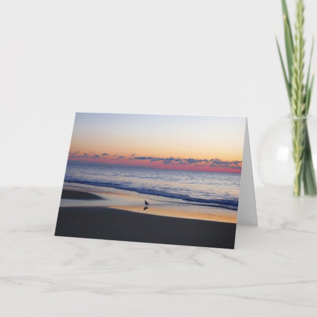 Bethany Beach Sunrise I Card (Front)