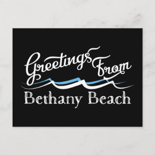 Bethany Beach Water Waves Postcard