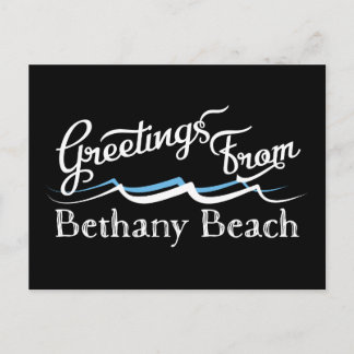 Bethany Beach Water Waves Postcard