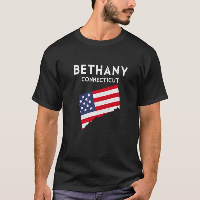 Bethany Connecticut USA State America Travel Conne T-Shirt (Front)