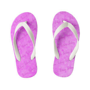 Bethany Girls Name Logo Kid's Flip Flops