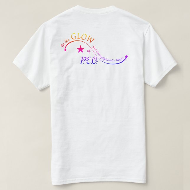 BetheGlowofPEO T-shirt de base - Blanc (Design dos)