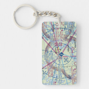 Bethel Airport chart / taxi diagram Keychain