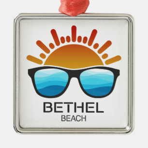 Bethel Beach Virginia Sunglasses Metal Ornament