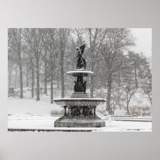 Bethesda Fountain in Central Park Photo Poster