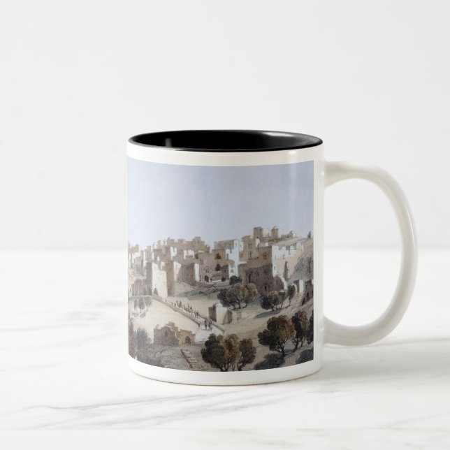 Bethlehem, engraved by Terry Two-Tone Coffee Mug (Right)