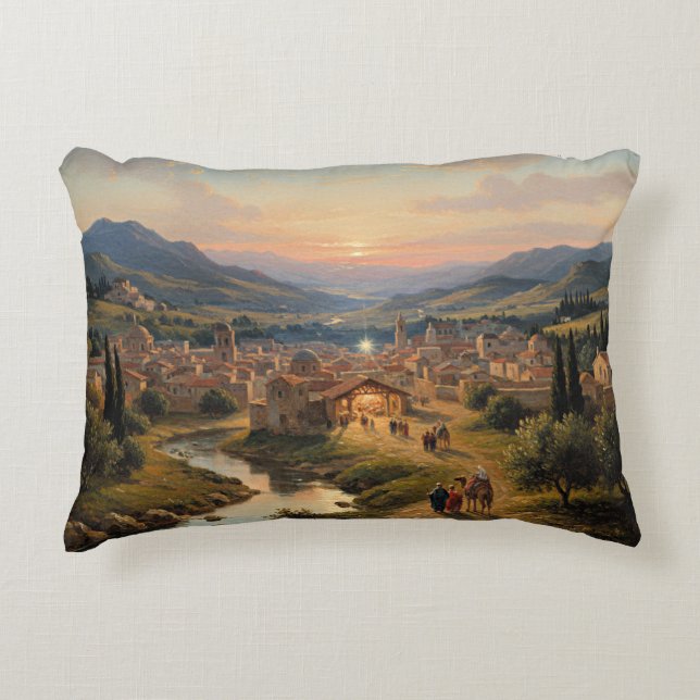 Bethlehem, Nativity Scene, Accent Pillow (Front)