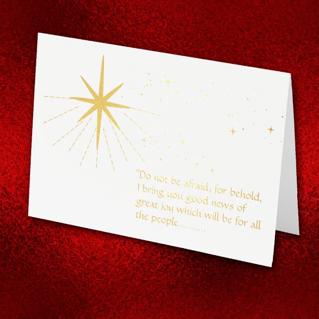 Bethlehem Star Christmas Gold Foil Card (Creator Uploaded)