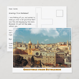 Bethlehem with Skyline Postcard