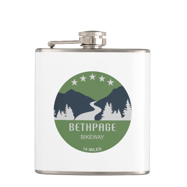 Bethpage Bikeway Hip Flask (Front)