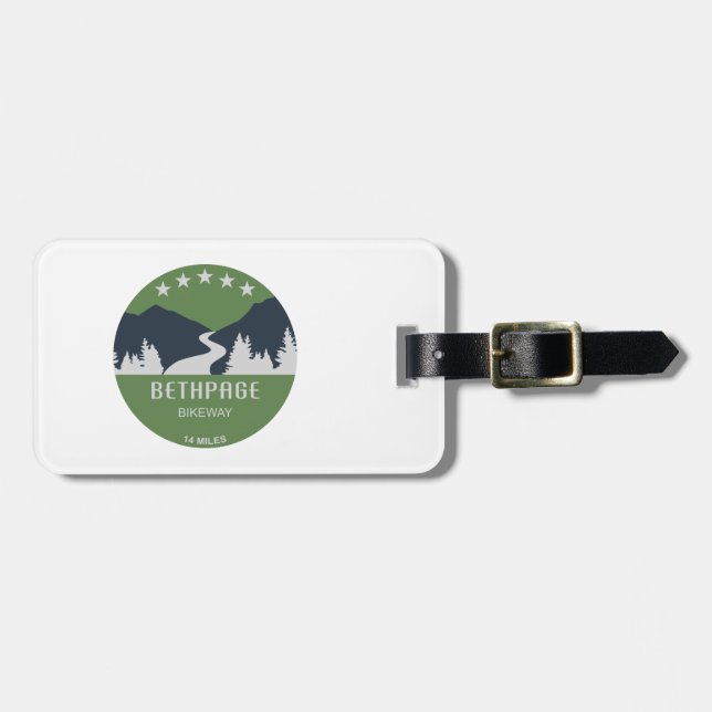 Bethpage Bikeway Luggage Tag (Front Horizontal)