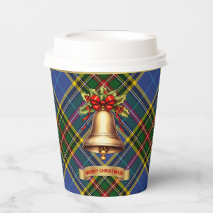 Bethune Personalized Tartan Christmas Paper Cups
