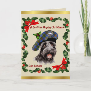 Bethune Scottie Dog Personalized Xmas Card