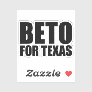 Beto For Texas black modern typography