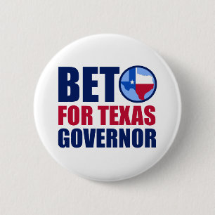 Beto for Texas Governor 2022 Midterm Election 2 Inch Round Button