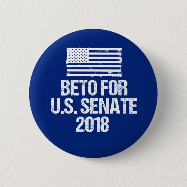 Beto for U.S. Senate 2018 Texas Election 2 Inch Round Button (Front)