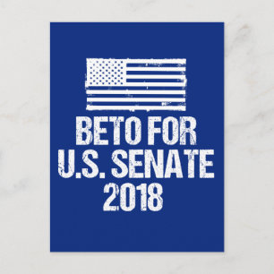 Beto for U.S. Senate 2018 Texas Election Postcard