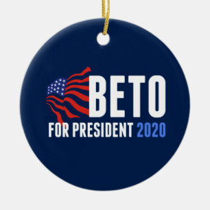 Beto O'Rourke for President 2020 Ceramic Ornament