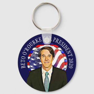 Beto O'Rourke for President 2020 US Election Keychain
