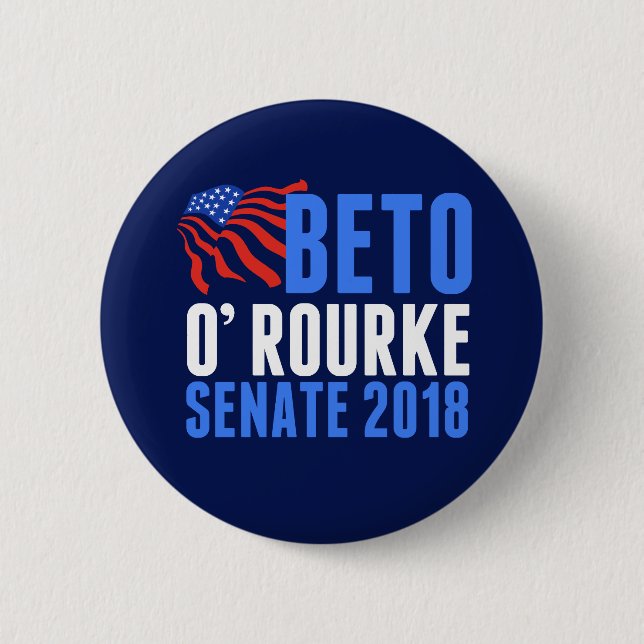 Beto O'Rourke for Senate 2018 2 Inch Round Button (Front)