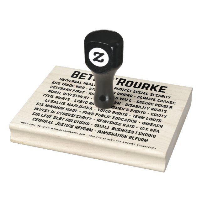 Beto O'Rourke Key Issues 4in x 5in Stamp (Stamp)