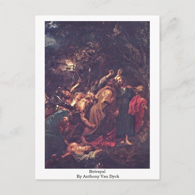 Betrayal By Anthony Van Dyck Postcard (Front)