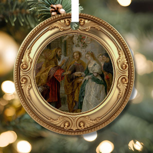 Betrothal of Mary and Joseph Advent Jesse Tree Metal Ornament