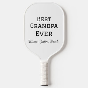 Bets Grandpa ever grandfather gifts simple name Pickleball Paddle