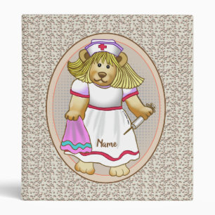 Betsy Bear infirmière classeur personnalisée
