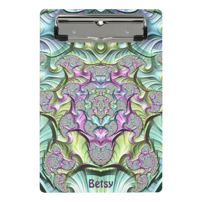 BETSY ~ Pastel Multicolours ~ WILD  Mini Clipboard (Front)