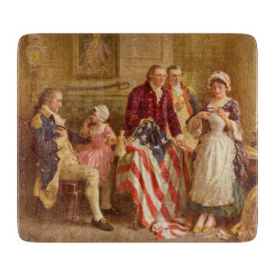 Betsy Ross, 1777 (American History) (USA Patriot) Cutting Board