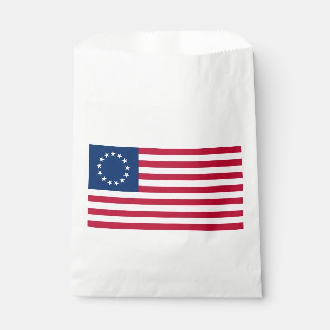 Betsy Ross American Flag Favour Bag (Front)