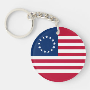 Betsy Ross American Flag Keychain