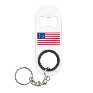 Betsy Ross American Flag Keychain Bottle Opener