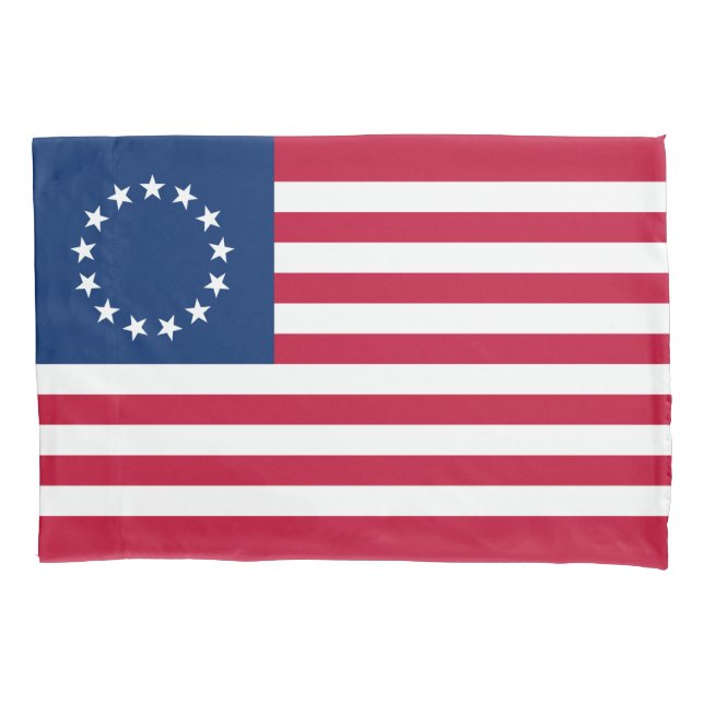 Betsy Ross American Flag Pillowcase (Front)