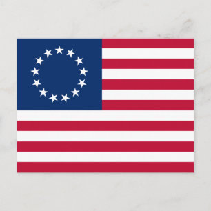 Betsy Ross American Flag Postcard